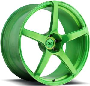 Πράσινες σφυρήλατες ζάντες τροχού