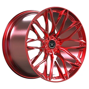 New Style Candy Red 19x8 και 19x10 Custom 1- PC σφυρήλατο ζάντες για Ferrrari...