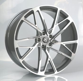 Monoblock σφυρήλατο τροχό Gunmetal επεξεργασμένο πρόσωπο 22x11 Για BMW X5