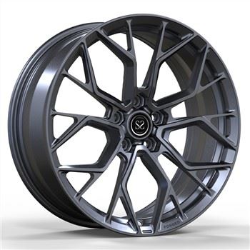 Multi Spokes Monoblock σφυρήλατα 1 τεμάχια ζάντες υπολογιστή για Audi S4 Custom Gun Μεταλλικές ακτίνες Δίσκοι Τροχοί