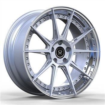 SSJK2097 Matt Silver 18 19 20 21 22 Inch σφυρήλατο 2-PC ζάντες από κράμα αλουμινίου για Alfa Romeo Giulia Quadrifoglio
