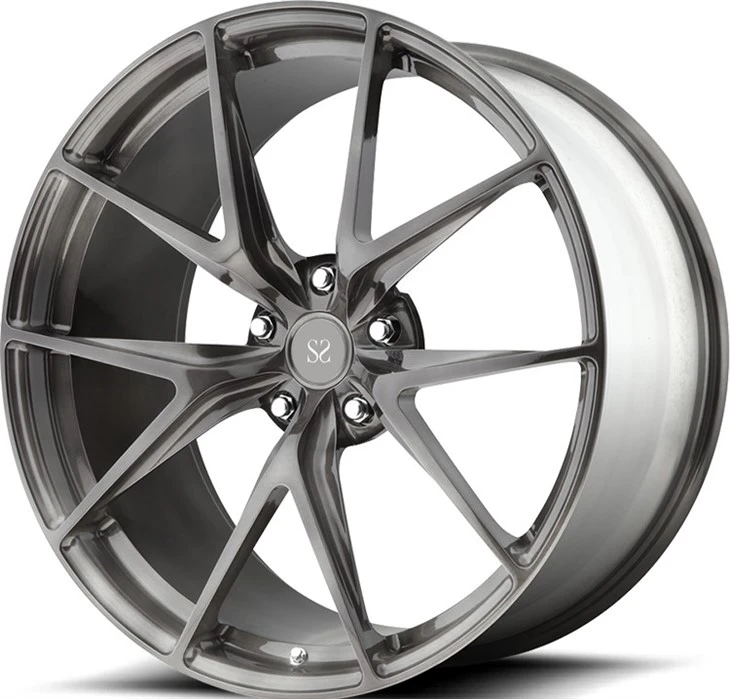 For BMW M2 5x120 Silver Machine Face 18 19 20 21 22 Inch 1-PC Forged Alloy Custom Wheels